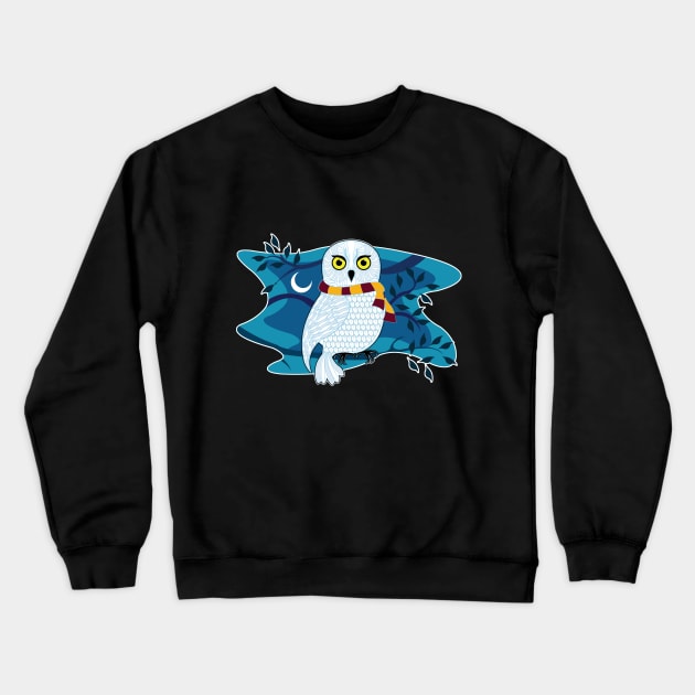 Hedwig Owl Crewneck Sweatshirt by Brash Ideas